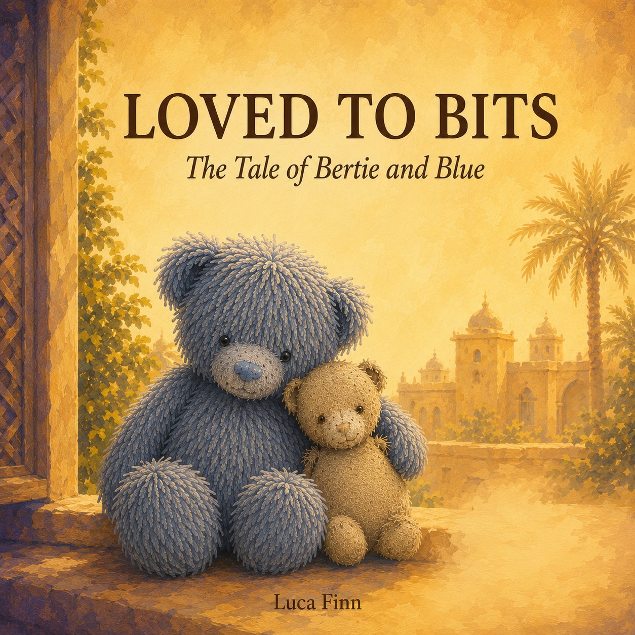 Loved to Bits cover showing Blue embracing Bertie